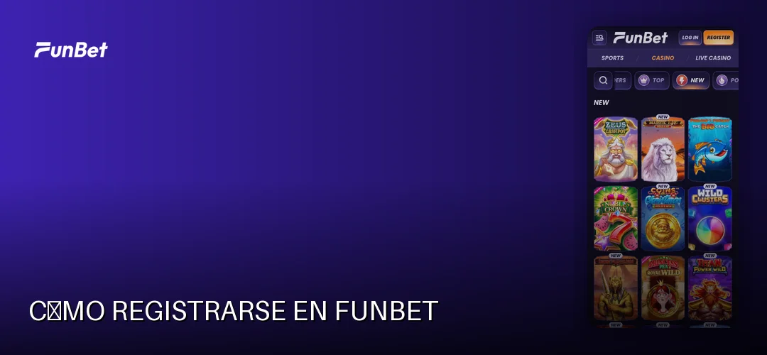 Cómo registrarse en Funbet